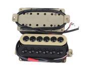 One Pair Guitar Pickup Humbucker for Punk and Heavy Metal Rock Black and Yellow