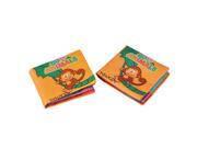 2 x Colorful Cloth Baby Infant Intelligence Development Animals Cognize Book