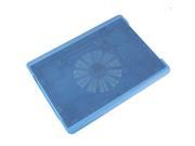 USB Cooler Cooling Pad Stand Single Fans Radiator for Laptop PC Notebook Blue