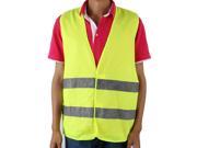 2 x High Visibility Reflective Safety Vest Security Work Vest Waistcoat Yellow