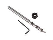 9.5mm Pocket Hole Twist Step Drill Bit For Jig Depth With Stop Collar Wrench
