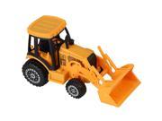 Yellow Diecast Forklift Construction Shovel Trucks Engine Model Toy 1 64 Scale