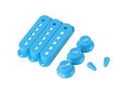 Blue Electric Guitar Pickup Cover and Knobs Switch Tip Set Parts Accessories