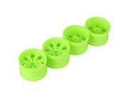 4x Spare Parts RC 1 10 Yellow 7 Spoke Wheel Rim for Truck