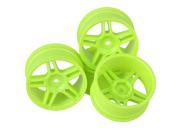 Red Plastic Star Wheel Rim with Holes for RC1 10 On Road Car Drift Car Set of 4