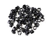 100 x 9.5mm Poultry Leg Bands Chicks Pigeon Duck Rings Clip 1 100 Number Black