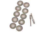 10 x 3mm Shank Rotary Diamond Cut Off Wheel Discs Blades 20mm Tool Accessories