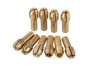 10pcs 4.3mm Electric Grinding Brass Collect Chucks Holder For Carving Hobby
