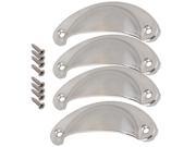 4X Semicircle Door Knobs Cabinet Cupboard Drawer Pull Knobs With Smooth Surface