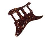 Red Tortoise Guitar Pickguard HSH 3Ply Scratch Plate For Open Style Humbucker