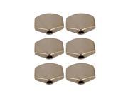 6 x Guitar Tuner Machine Head Buttons Golden Alloy Tuning Key Square Buttons