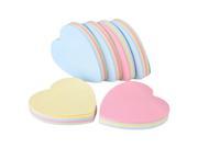 6 Pieces 3 inch x 3 inch Sticky Note Cube Mix Colours Heart Shape Pads