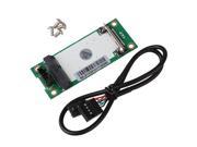 Mini PCI e 3G Wireless Card to USB With 180 Degree SIM UIM Card Adapter