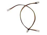 Plastic 3pin 10.3 Length Chassis Cooling Fan Extension Cord Pack Of 2