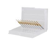 10 x Blade Dia 0.8 1.8mm Carbide End Mill Engraving Bit for PCB Rotary Burrs
