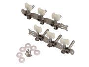 2x Metal Machine Heads Tuning Pegs Button for Classical Acoustic Guitar Chrome