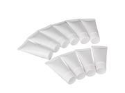 10 PCS 20mL White Soft Cosmetic Cream Containers Lotion Empty Cosmetic Tubes