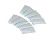 10 x 30mL Soft Cream Lotion Containers Empty Cosmetic Tubes Light Gray Blue