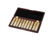 Solid Wood Clarinet Reed Case Box Holds 10 Reeds Maroon Close Tightly
