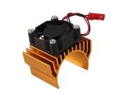 Yellow RC1 10 Car Alloy N10092 540 550 Heat Sink Stock Motor Cooling with Fan