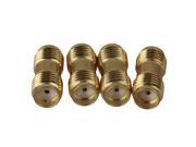 4 PCS 14x6mm Yellow Copper SMA Adapter Female Straight Coaxial Connectors