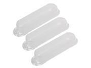 3pcs Transparent Plastic Smooth Closed Single Coil Electric Guitar Pickup Covers