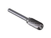 Silver Carbide C Type Cylindrical Rotary Drill Bit Double Cut 12mm Blade Dia