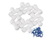 10 Picec White 3 8 to1 4 Tube Fast Interface Quick Connect Insert Fitting