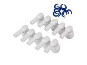 10x Plastic 3 8 Tube Union Quick Connector Elbow 3 8 Fitting Reverse Osmosis