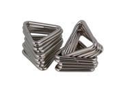 20pcs 5cm Silver Color Metal Iron Wire Triangle Ring and Triangle Loop Buckle