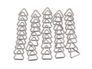 50pcs Metal Triangle Rings and Triangle Loop Buckle for Handbags 1.5cm
