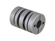 12mm to 19mm Bore Silver Diaphragm Coupling Coupler Connector D39mm L49mm