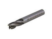 High Speed Steel Straight Shank 4Flute Wave Edge Milling Cutter 12mm Cutting Dia