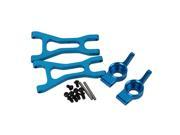 2xBlue A580020 A580024 Rear Suspension Arm Hub Carrier for WL RC1 18 Buggy