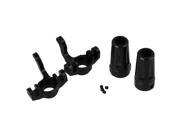 2xBlack AX31012 001 Rear Knuckle Steering Hub Carrier for AXIAL RC1 10 Crawler