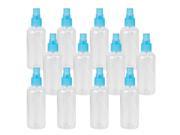 12pcs Blue Empty Plastic Transparent Perfume Atomizer Spray Mini Bottles 100ml