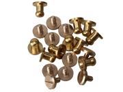 10 x Leather Craft Belt Wallet Solid Brass Nail Rivets Chicago Screws 8x5x8mm