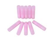 10 x Pink Clear Plastic Empty Cosmetic Lipstick Lip Balm Container Tube Cap 5ml