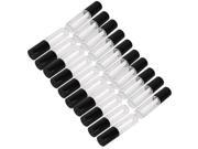20pcs Shiny Black Clear Plastic Empty Lip Gloss Wand Tube Lip Balm Bottle 1.2ML