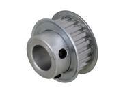 Silver Automotive Machine XL 20T Aluminum Motor Belt Pulley 16.8MM Bore Dia