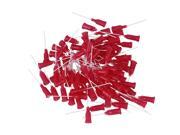 BQLZR 100 x Red 1 25Ga PP Blunt Dispenser Needles with Plastic Spiral Connector