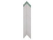 10 Pieces 175MM x 2.4MM Green Tip Tig WP Welding Pure Tungsten Electrodes