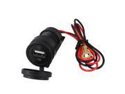 DC12 24V Motorcycles USB Mobile Phone Charger with Stent Cable Line
