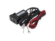 BQLZR Dual USB Charger with Charge and Audio Port DC12 24V for Toyota Old Type