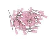 BQLZR 50x 1 25Ga Screw Pink Industrial Stainless Steel Dispener Blunt Needle