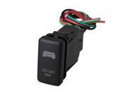 BQLZR DC12V 24V Red Bar Pattern Push Switch with Wire for Old Style Toyota