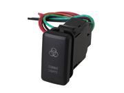 BQLZR DC12 24V Red Circles Pattern Push Switch with Wire for Old Style Toyota