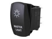 CE Certified DC12 24V White Led Light 5Pin ON OFF Master Light Rocker Switch