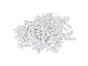 100 Pieces Plastic UnPainted 1 87 Scale Miniature Farm Animals Cows White