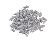 200PCS 1mm Round Holes Ferrules Wire Rope Aluminum Sleeves Clip Silver